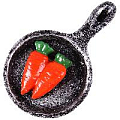 Магнит "Сковородка с овощами" полистоун