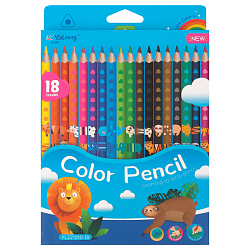 Карандаши 18цв трёхгранный корпус