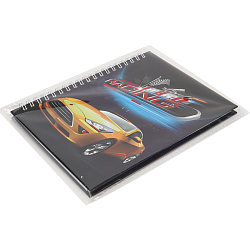 Блокнот 13*18 см 48л на спирали "Turbo Racing"