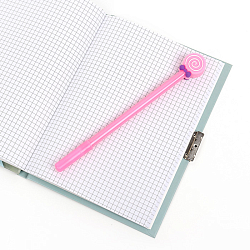 Блокнот 13,5*18 см 50л с замком "Девочка со щенком" с ручкой