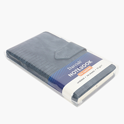 Книжка записная 11*19,3см 140л  в клетку обложка кожзам на магнитной застёжке