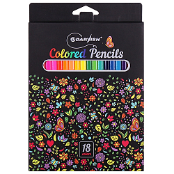 Карандаши 18цв "Darvish" корпус трехгранный (набор)