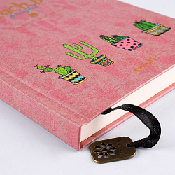 Книжка  записная  А6  100л. "Красивые кактусы" тиснение, стилиз. блок
