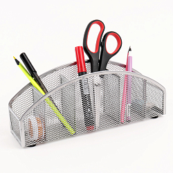 Органайзер настольный металлический 5 отделений серый