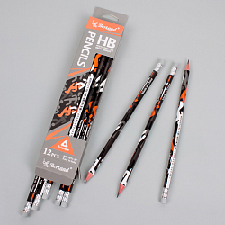 Карандаш ч/г с ластиком