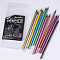 Карандаши 12цв "Darvish" металлизированные корпус  трёхгранный (набор)