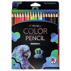 Карандаши 18цв акварельные + кисть