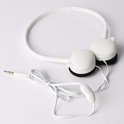 Наушники "Зверюшки" накладные проводные с микрофоном - ободок (4 вида)