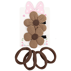 Аксессуары для волос в наборе (2 заколки-зажима+ 4резинки)