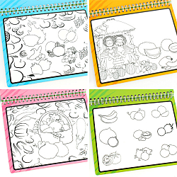 Раскраска с водным маркером Фрукты и овощи