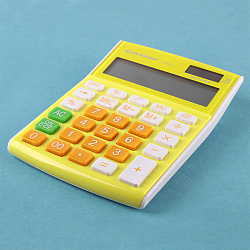 Калькулятор настольный 12 разр. "Darvish" 105*146*25мм  жёлтый