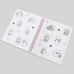 Раскраска на спирали "Модные девочки"