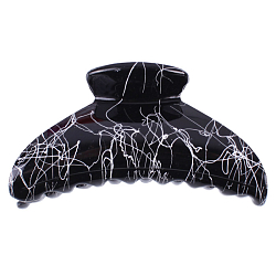 Заколка-краб для волос с узором, цвет ассорти