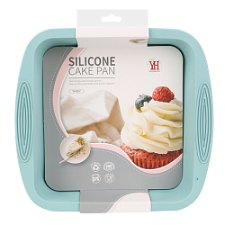 Форма для запекания квадратная голубая