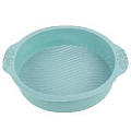 Форма для запекания круглая голубая