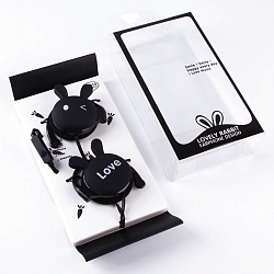 Наушники "Зайки" накладные проводные с микрофоном (4 вида)