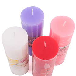 Свеча h-14,5см ,d-5см,ассорти