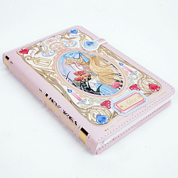 Блокнот 11,6*16,5см 112л обложка кожзам с тиснением "золото"