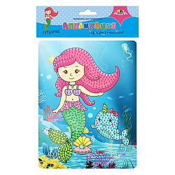 Набор для творчества. Аппликация из кристалов "Русалочка"