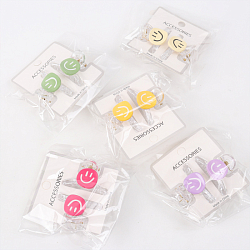 Заколка-краб для волос 2шт в наборе Смайлик