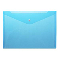 Папка-конверт на кнопке синяя А4