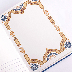 Блокнот 11,6*16,5см 112л обложка карт. с тиснением "золото"