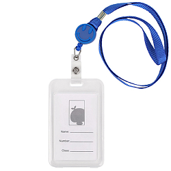 Бейдж на ленте с рулеткой вертикальный