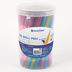 Ручка шар. синяя на масляной основе "Darvish" корпус цветной
