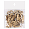 Прищепки декоративные деревянные в наборе 36шт золотистые