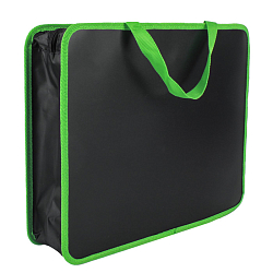 Папка детская с ручками А4 пласт. с рисунком на молнии Улетный футбол