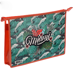 Папка  для тетрадей  А4 на молнии Майами