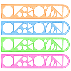 Линейка-трафарет 20см