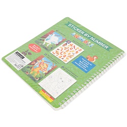 Раскраска с наклейками на гребне "Животные"