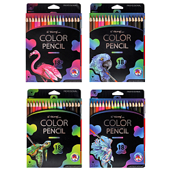 Карандаши 18цв акварельные + кисть