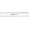 Линейка  20см пластиковая прозрачная