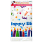 Праздничное украшение скатерть 180*108см "Happy birthday" полиэтиленовая ассорти