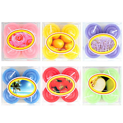 Свечи ароматизированные  4шт/уп (набор) ассорти