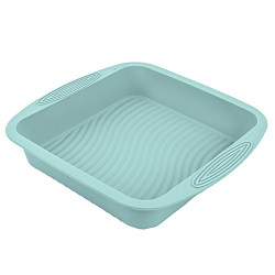 Форма для запекания квадратная голубая