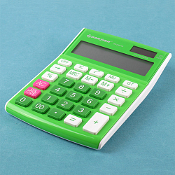 Калькулятор настольный 12 разр. "Darvish" 105*146*25мм  зелёный