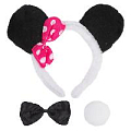 Праздничное украшение ободок "Minnie" 3 предмета