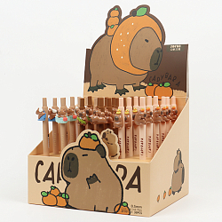 Ручка автоматическая шариковая синяя "Капибара"