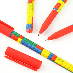 Ручка шар. синяя с чернилами на масляной основе корпус "Лего" "soft"