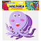 Наклейки  для декорирования "Осьминог" 4шт/уп
