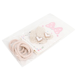 Аксессуары для волос в наборе (2 заколки-зажима+ 4резинки)