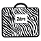 Папка детская с ручками А4 пласт. с рисунком на молнии  Zebra
