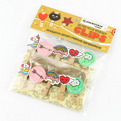 Прищепки декоративные деревянные  10шт/уп  "Мечта" (набор)