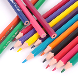 Карандаши 24цв "Darvish" "Бабочка" корпус пластиковый шестигранный (набор)