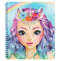 Раскраска с трафаретами на гребне