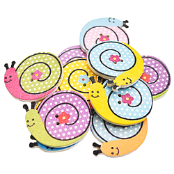 Пуговки декоративные "Улитки" , ПЭТ-пакет.