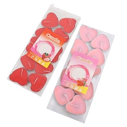 Свечи "Сердце" 10шт/уп (набор) красного и розового цвета (УЦЕНКА)